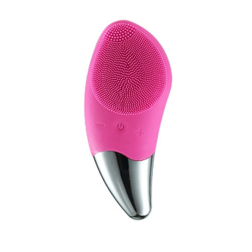 Mini Electric Facial Cleansing Brush Silicone Sonic Face Cleaner Deep